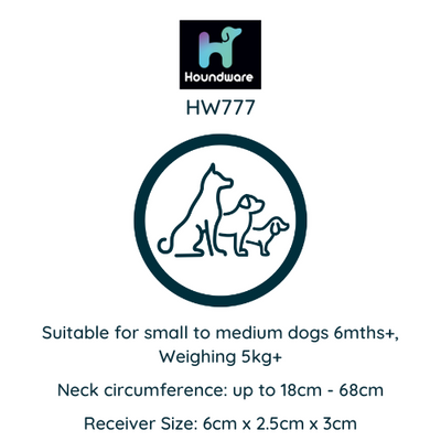 Houndware HW777 Rechargeable Remote Dog Training Collar